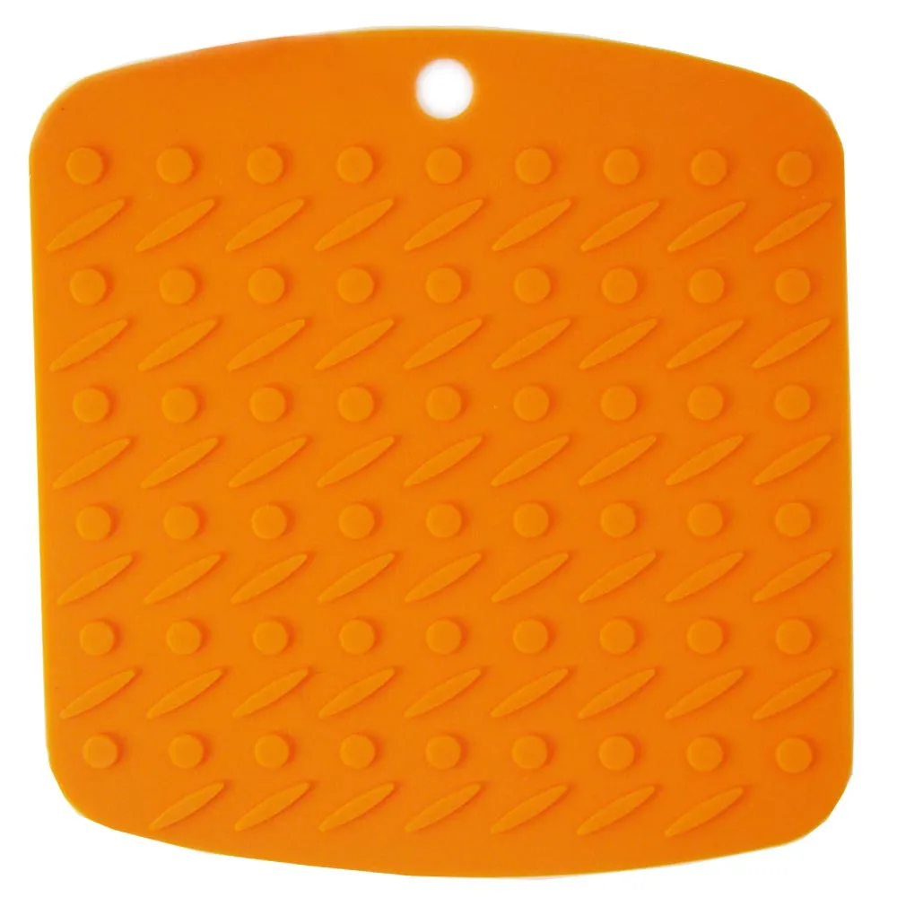 2 Premium Silicone Trivet Mats Hot Pads Heatproof Pot Holder Kitchen Oven Mitts