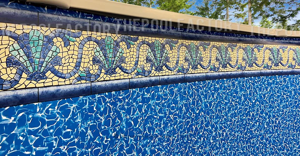 21'x43'x54" Oval Uni-Bead Beach Haven Liner - 40 Gauge