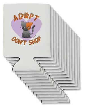 Adopt Don't Shop Cute Kitty Can / Bottle Insulator Coolers