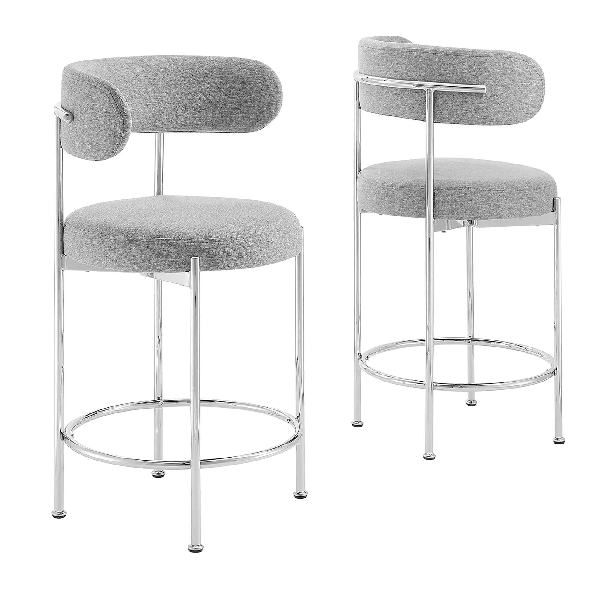 Albie Fabric Counter Stools - Set of 2 by Modway