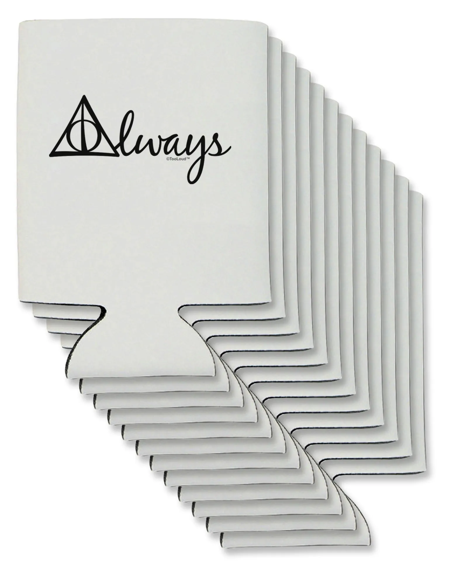Always Magic Symbol Cursive Can / Bottle Insulator Coolers by TooLoud
