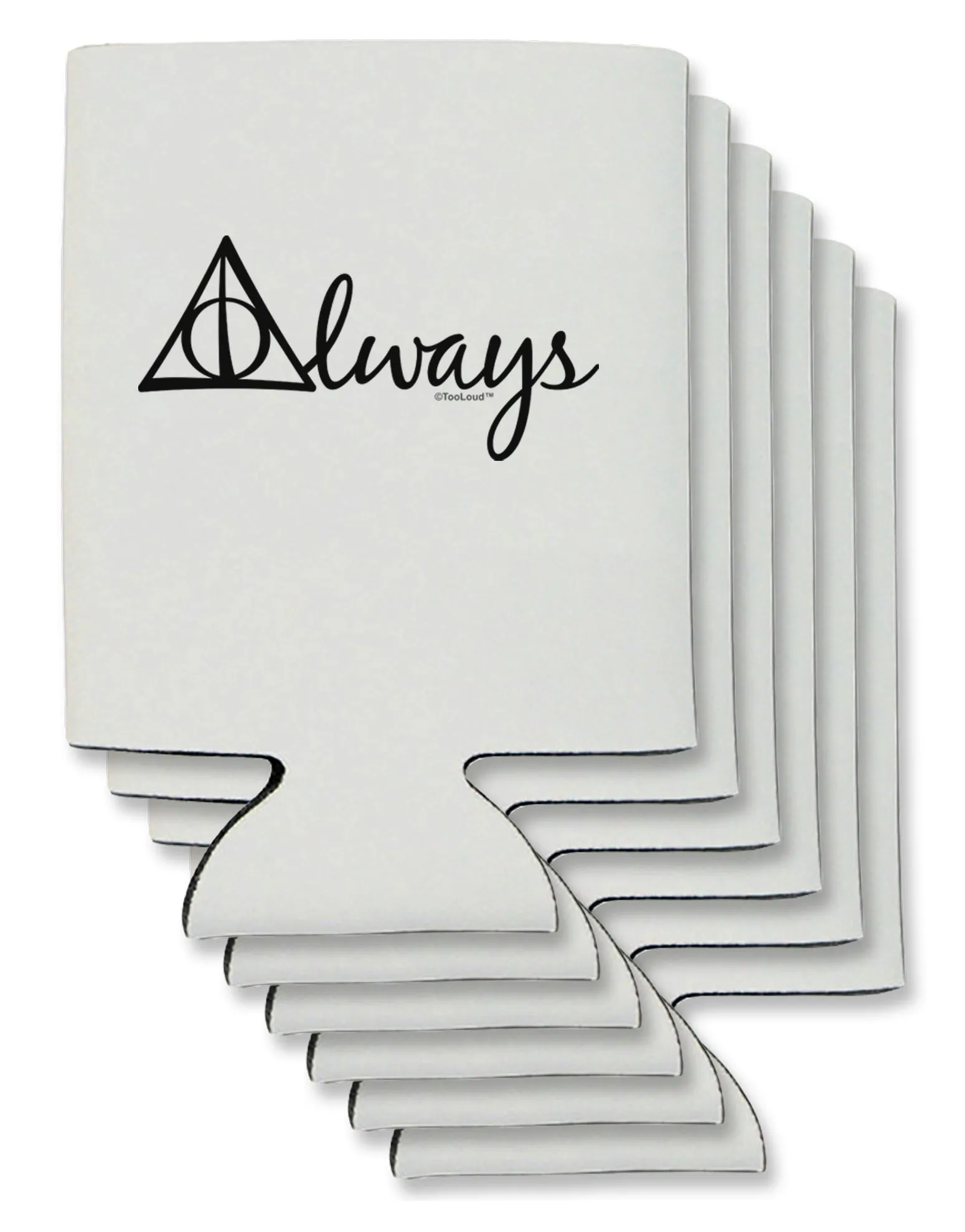 Always Magic Symbol Cursive Can / Bottle Insulator Coolers by TooLoud