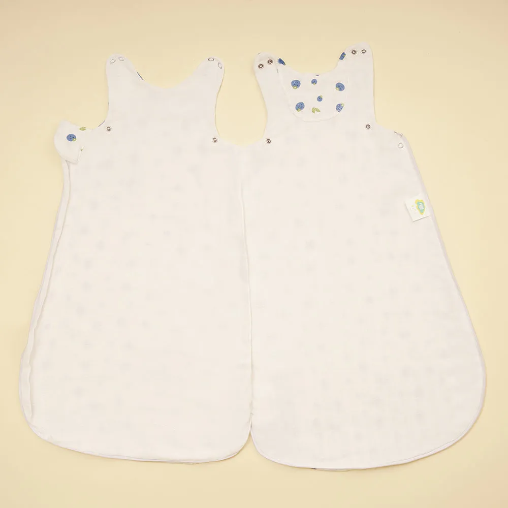 Bamboo Muslin Sleeping Bag - Blueberry