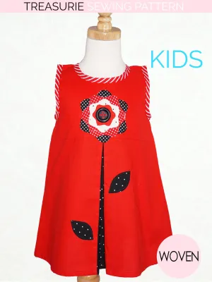 BELLA - Girls A-Line Dress Pattern (2-8)