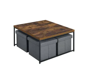 Caitlin - Wood Grain 5 Piece Coffee Table (Set of 5) by Couch.com