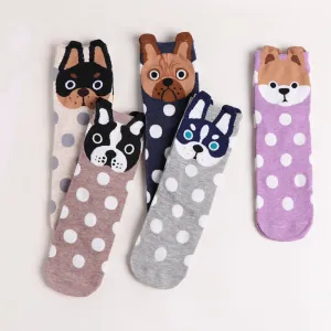 Dog Footprints Fashion Cartoon Socks