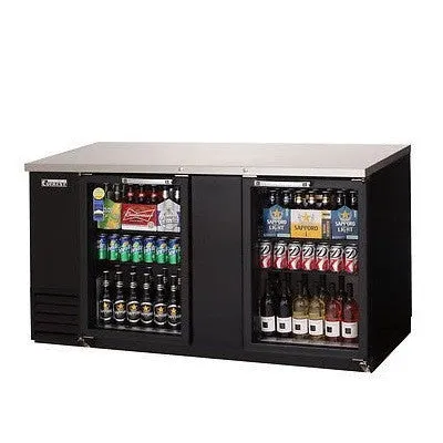 Everest EBB69G 69" Back Bar Cooler w/ Glass Door