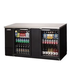 Everest EBB69G 69" Back Bar Cooler w/ Glass Door