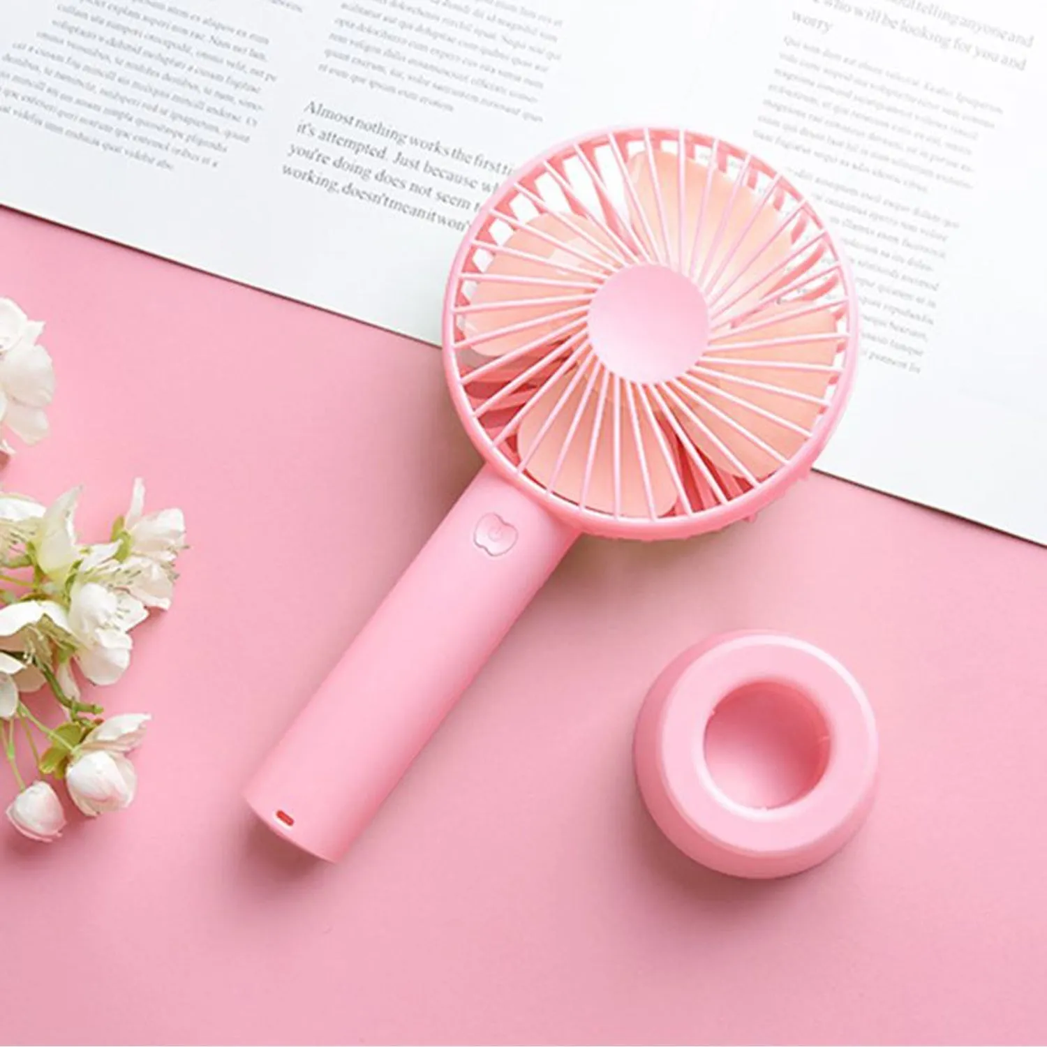 Portable Handheld Fan used in summers in all kinds of places including household and offices etc.(Battery Not Include)