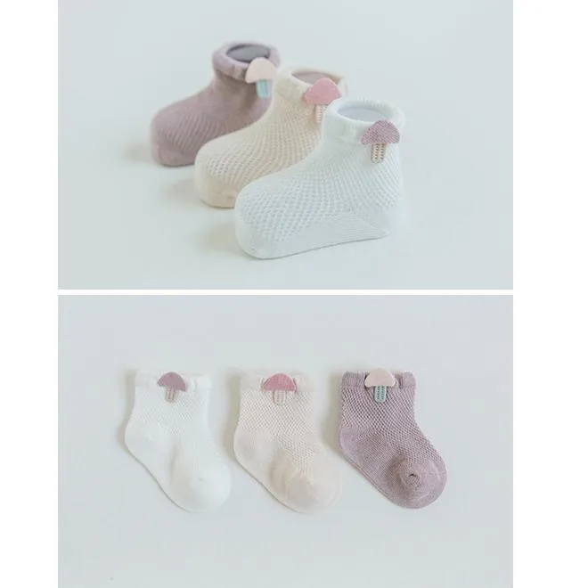 Sylvie Summer Kids Socks [Set of 3]