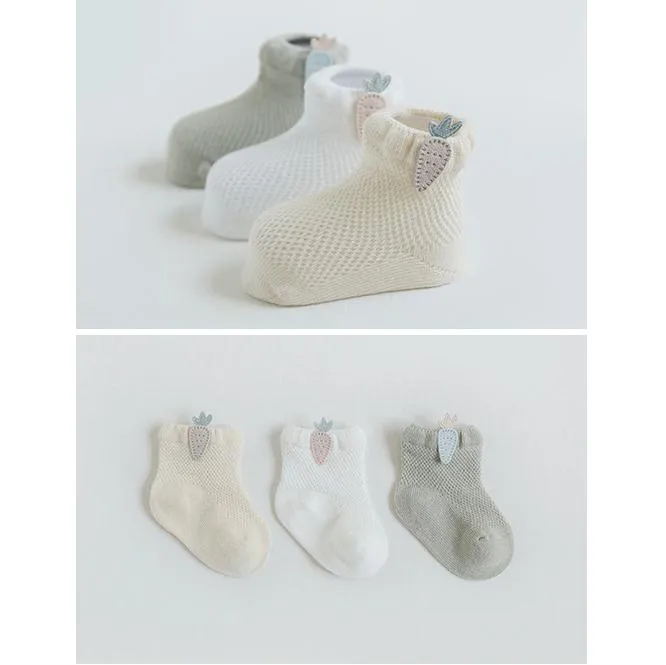 Sylvie Summer Kids Socks [Set of 3]