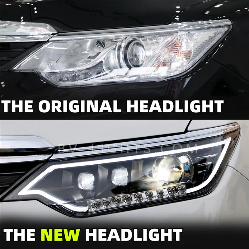 Toyota Camry 7.5th gen 2015-2017 Modified headlight upgrade Daytime running light  LED lamp