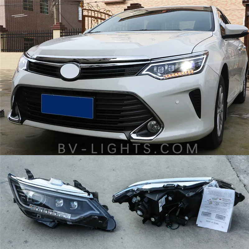 Toyota Camry 7.5th gen 2015-2017 Modified headlight upgrade Daytime running light  LED lamp