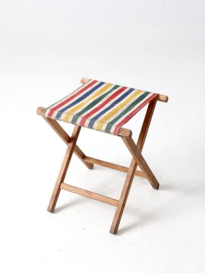 vintage camp stool